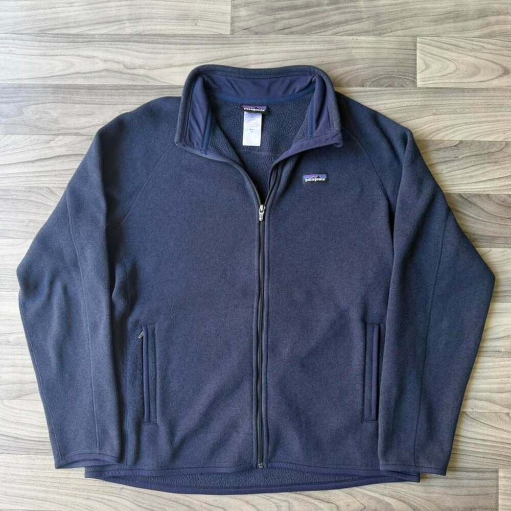 Patagonia Vintage Full Zip Fleece Jacket Navy Blue